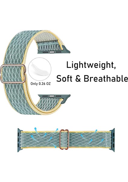 Apple Watch Kordonları 38/40/41MM ile Uyumlu Saat Kordonları, Iwatch Serisi 7/6/5/4/3/2/1 Se Için Esnek Naylon Solo Döngü Bandı, Kadın Erkek Için Ayarlanabilir 2'li Paket Elastik Kayış (Yurt Dışından) fiyatları