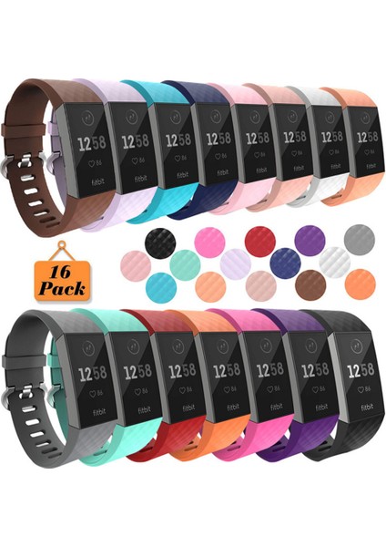 Fitbit Charge 4 / Fitbit Charge 3 / Charge 3 Se Yedek Bileklik, Akıllı Saat Kayışı (Rock Cyan-L) Için Uygundur (Yurt Dışından)