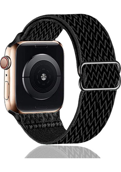 Apple Watch Band 42MM 44MM 45MM ile Uyumlu Saat Kordonları, Iwatch Serisi 7/6/5/4/3/2/1 Se Için Esnek Naylon Solo Döngü Bandı, Kadın Erkek Için Ayarlanabilir Elastik Kayış (Yurt Dışından)