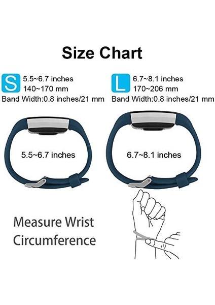 Akıllı Saat, Fitbit Charge 2 ile Uyumlu Bileklik Değiştirme Kayışı, Klasik ve Özel Ayarlanabilir Spor Bileklikler (Koyu Mavi-L) (Yurt Dışından) fiyatları
