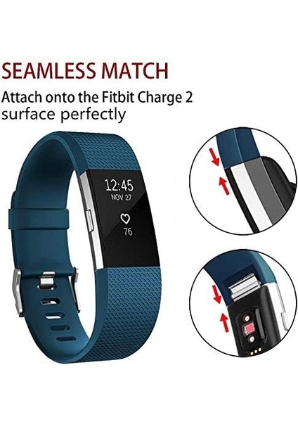Akıllı Saat, Fitbit Charge 2 ile Uyumlu Bileklik Değiştirme Kayışı, Klasik ve Özel Ayarlanabilir Spor Bileklikler (Koyu Mavi-L) (Yurt Dışından) modelleri
