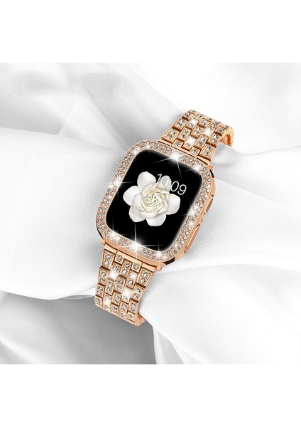 Avekı Kılıf Serisi ile Uyumlu Apple Watch Band Iwatch6/5/4/3/2/1, Bling Tam Elmas Taklidi Kadın Kız Takı Saat Bandı Için Şık Kristal Yedek Ayarlanabilir Bant, Rosegold (40MM) (Yurt Dışından) fiyatları