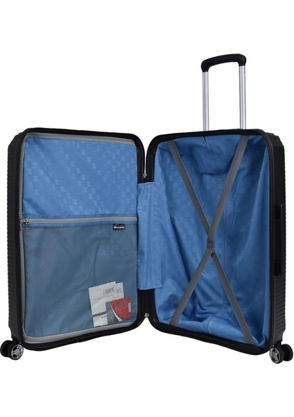 Lüx Siyah Unisex Büyük Boy Valiz 04PC6500-01 fırsatları