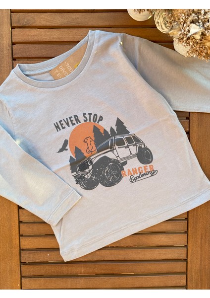 Babyaden Desenli Pamuklu Mevsimlik Erkek Çocuk Üst