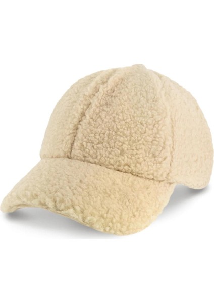 Trend Teddy Peluş Bej Cap Şapka