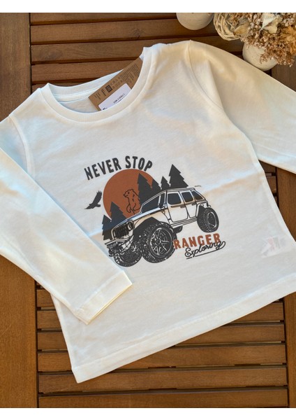 Babyaden Desenli Pamuklu Mevsimlik Erkek Çocuk Üst