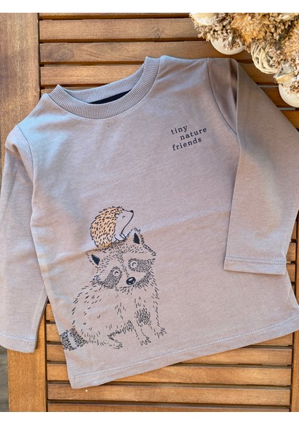 Babyaden Desenli Pamuklu Mevsimlik Erkek Çocuk Üst