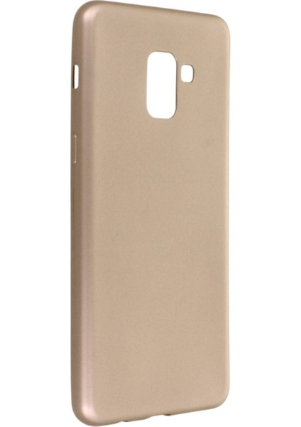 Samsung Galaxy A8 Plus 2018 Kılıf Premium Rubber Silikon - Gold