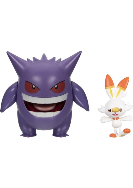 Pokemon Battle 2'li Figür - Gengar & Scorbunny