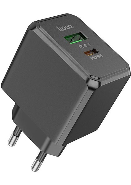 Hc Seri Akım Koruma QC3.0+20W Şarj Başlık Usb+Type-C Girişli Şarj Aleti Type-C Girişli Hızlı Şarj Adaptörü