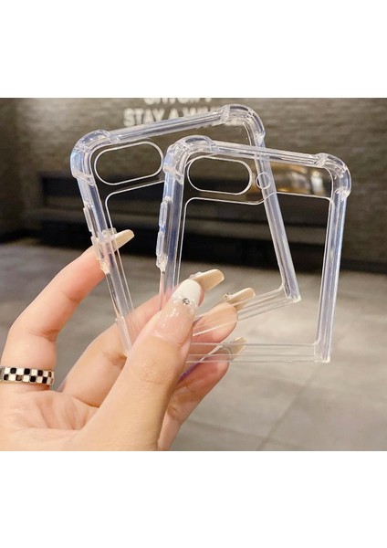 Samsung Galaxy Z Flip 5 ile Uyumlu Kılıf Wireless Şarj Özellikli Magsafe ile Uyumlu Nitro Anti Shock Transparan Köşeler Airbag Korumalı Ultra Kalın Galaxy Z Flip 5 ile Uyumlu Şeffaf Kılıf fiyatları