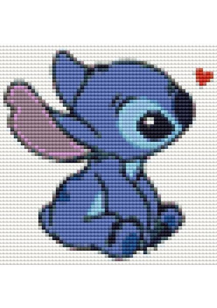 Stitch Mavi | Mozaik Sticker | 15x15 | E20204163