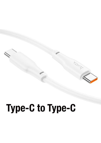 Hc Series 2mt 60W Type-C To Type-C Süper Hızlı Şarj ve Data Kablosu, Kopmaz Silikon Kablo, Akım ve Isı Korumalı