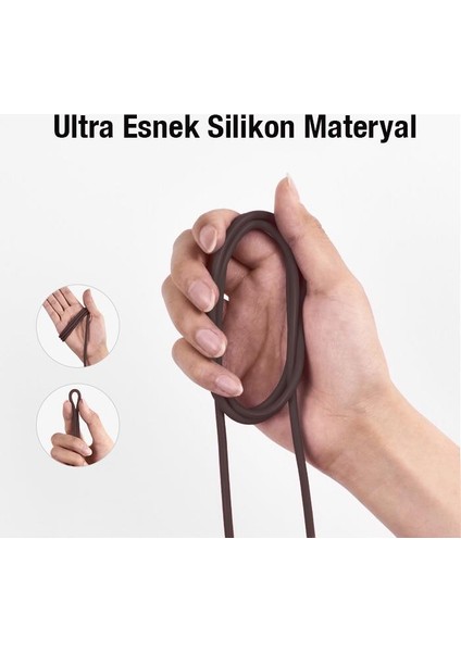 Hc Series 1mt 3A Süper Hızlı USB To Type-C Şarj ve Data Kablosu, Kopmaz Silikon Kablo, Akım ve Isı Korumalı