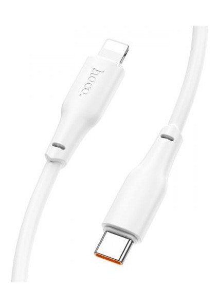 Hc Series 1mt 20W Type-C To iPhone Lightning Silikon Süper Hızlı Şarj ve Data Kablosu, Akım ve Isı Korumalı Kopmaz Kablo