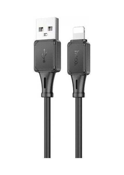 Hc Series 1mt 2.4A USB To iPhone Lightning Ultra Hızlı Şarj ve Data Kablosu, Akım ve Isı Korumalı Kopmaz Kablo