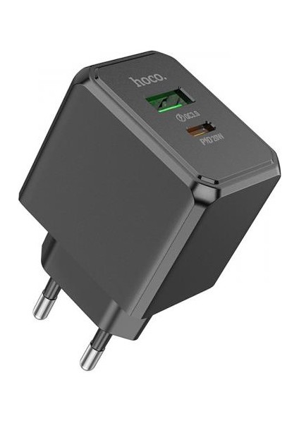 Hc Series Pd 20W 1x Qc3.0 Usb, 1xtype-C Girişli Süper Hızlı Şarj Adaptörü Başlığı, Isınmaz, Akım Korumalı, Akıllı Şarj Adaptörü