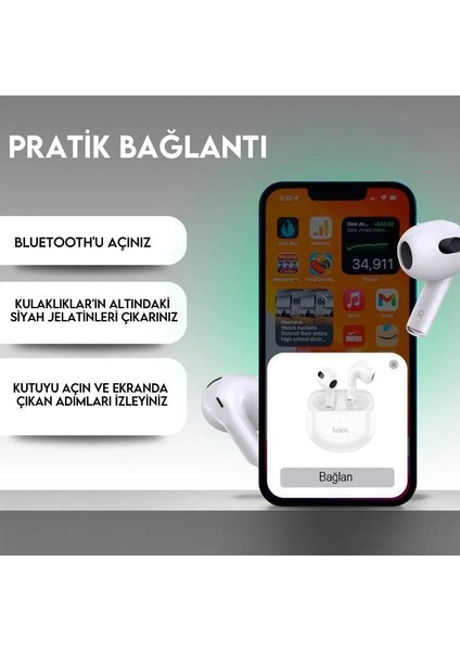 Hc Series BT5.3V Tws Kablosuz Mikrofonlu Kulakiçi Kulaklık, 250MAH Şarjlı Su Geçirmez Hifi Ses Destekli Kulaklık modelleri