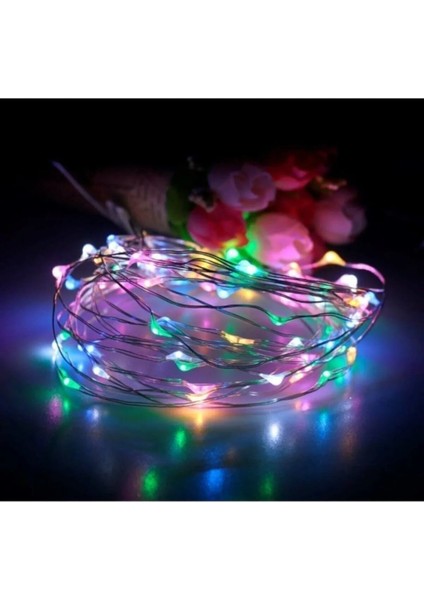 Günışığı Peri Led Işık Sarı Işıklı Dekoratif Pilli Ledli Işık 3 Metre