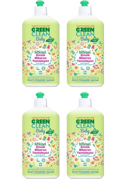 Baby Bitkisel Emzik Biberon Temizleyici 500 ml x 4 Adet