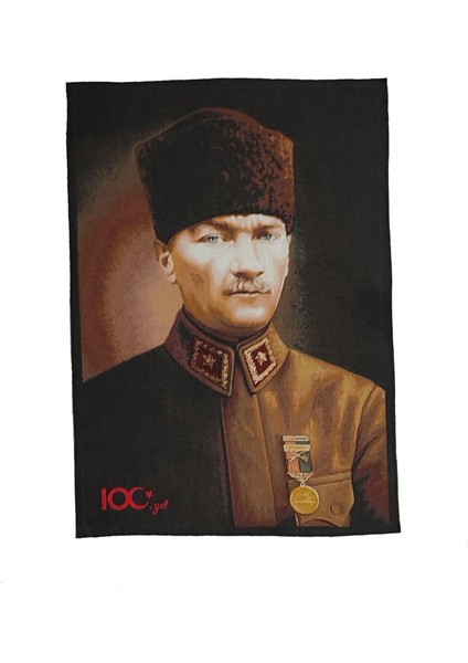 Atatürk 100.YIL Goblen Pano 70*50 Çerçevesiz