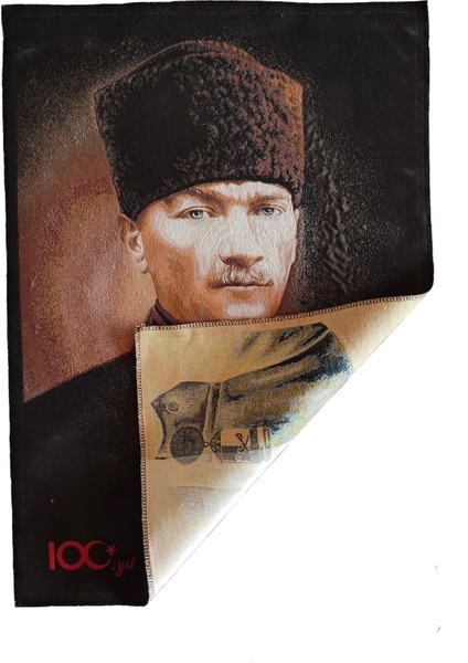 Atatürk 100.YIL Goblen Pano 70*50 Çerçevesiz