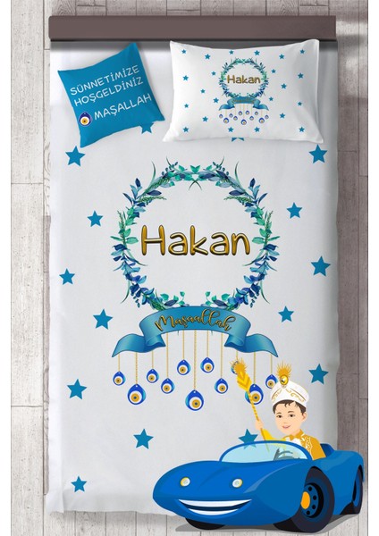 Isim Yazdırılabilir Sünnet Yatak Örtüsü Takımı MKT-4043