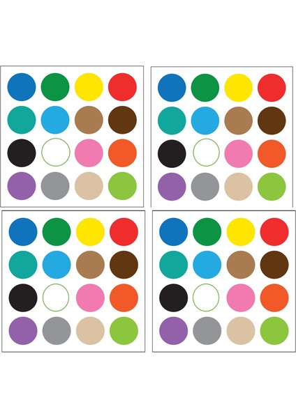 Mıknatıslı Manyetik Renkler Sticker Etiketler 2 cm Çap fiyatları
