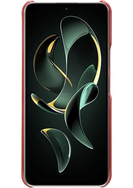 Xiaomi 13T Pro Smartphone Kapağı Çift Kart Yuvaları Pu Deri Kaplamalı Pc Koruyucu Kılıf (Yurt Dışından)