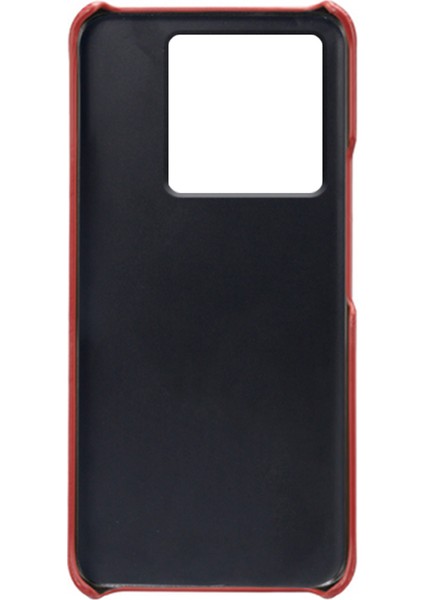 Xiaomi 13T Pro Smartphone Kapağı Çift Kart Yuvaları Pu Deri Kaplamalı Pc Koruyucu Kılıf (Yurt Dışından)