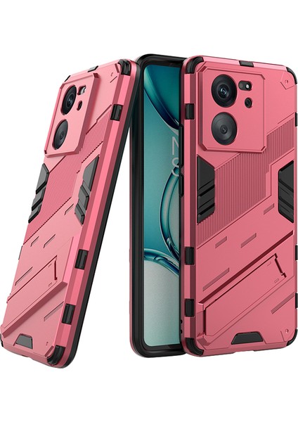 Xiaomi 13T Pro Pc+Tpu Kickstand Back Cover Şok Geçirmez Koruyucu Telefon Kasası (Yurt Dışından)