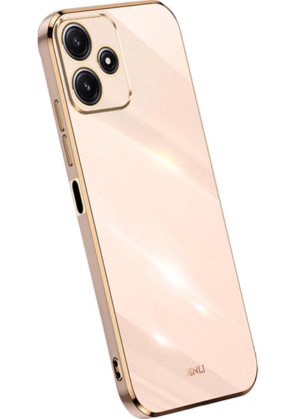 Xiaomi Redmi Note 12R 5g Kasa Elektrokaplanmış Altın Edge Tpu Telefon Geri Kapak (Yurt Dışından)