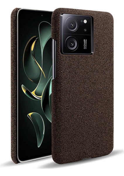 Xiaomi 13T Pro, Kumaş+Sert Pc Koruyucu Telefon Kapak Kılıfı Ince Fit Telefon Kabuğu (Yurt Dışından)