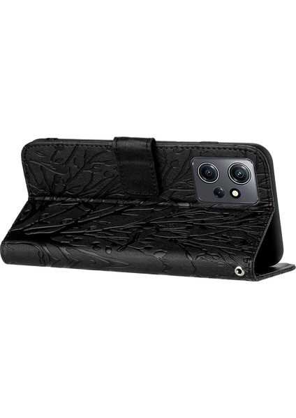 Xiaomi Redmi Note 12 4g Kasa Çizelge Anti-Çizelge Pu Deri Deri Stand Telefon Kapak Kabuğu (Yurt Dışından)