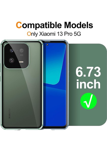 Xiaomi 13 Pro Manyetik Adsorpsiyon Telefon Kılıfı Metal Çerçeve Anti-Peep Telefon Kapağı (Yurt Dışından)