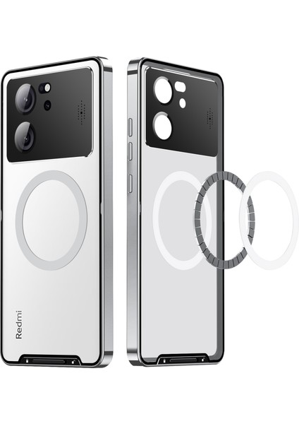 Aroma Design Metal+Pc Ince Kılıf Xiaomi 13T Pro Telefon Kılıfı Magsafe ile Uyumlu (Yurt Dışından) modelleri