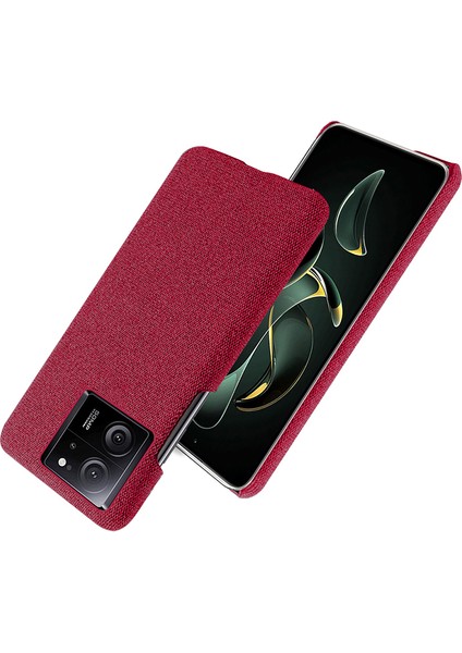 Xiaomi 13T Pro, Kumaş+Sert Pc Koruyucu Telefon Kapak Kılıfı Ince Fit Telefon Kabuğu (Yurt Dışından) fırsatları