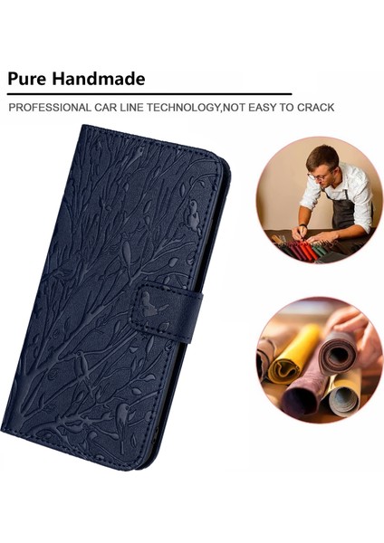 Xiaomi Redmi Note 12 4g Kasa Çizelge Anti-Çizelge Pu Deri Deri Stand Telefon Kapak Kabuğu (Yurt Dışından)