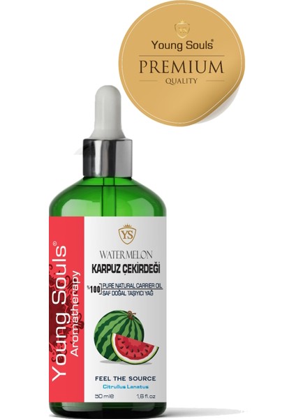 Aromatherapy Watermelon Carrier Oil Karpuz Çekirdeği Bitkisel Taşıyıcı Yağ 50 ml