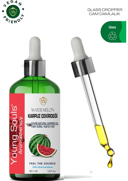 Aromatherapy Watermelon Carrier Oil Karpuz Çekirdeği Bitkisel Taşıyıcı Yağ 50 ml