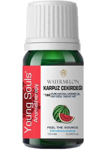 Aromatherapy Watermelon Carrier Oil Karpuz Çekirdeği Bitkisel Taşıyıcı Yağ 10 ml