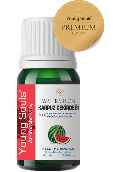 Aromatherapy Watermelon Carrier Oil Karpuz Çekirdeği Bitkisel Taşıyıcı Yağ 10 ml