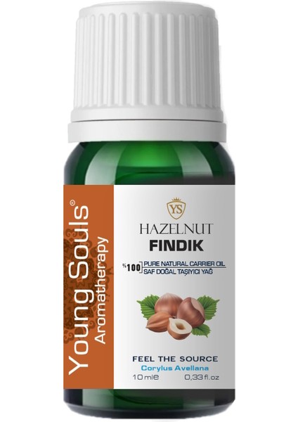 Aromatherapy Hazelnut Carrier Oil Fındık Bitkisel Taşıyıcı Yağ 10 ml