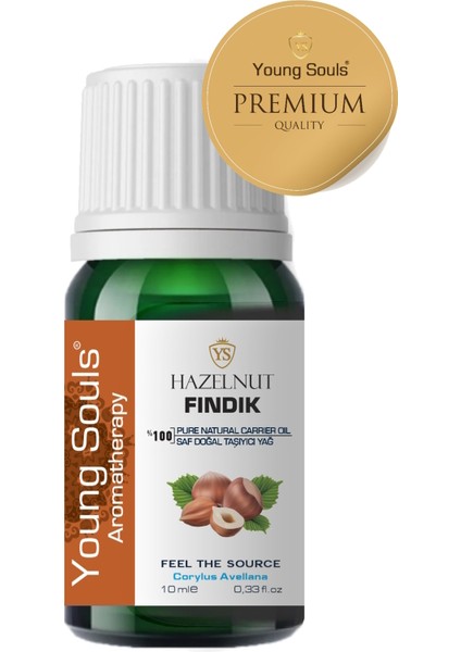 Aromatherapy Hazelnut Carrier Oil Fındık Bitkisel Taşıyıcı Yağ 10 ml