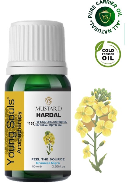 Aromatherapy Mustard Seed Carrier Oil Hardal Bitkisel Taşıyıcı Yağ 10 ml