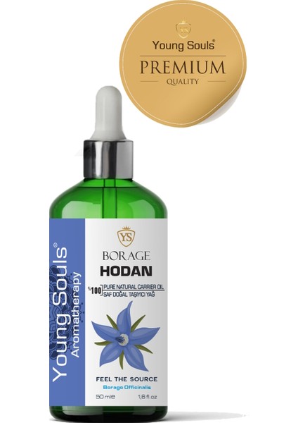 Aromatherapy Borage Carrier Oil Hodan Bitkisel Taşıyıcı Yağ 50 ml