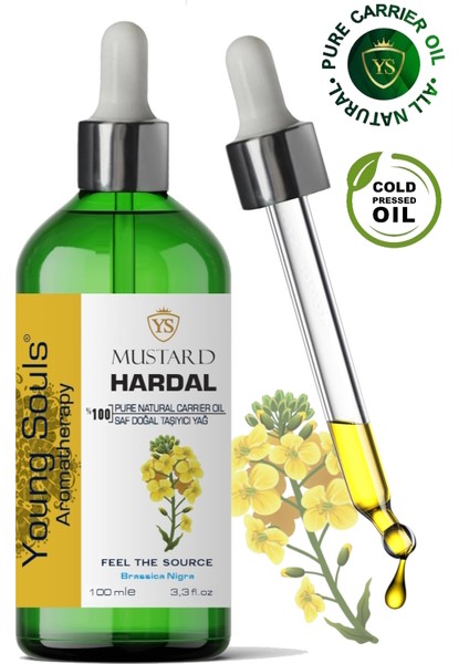 Aromatherapy Mustard Seed Carrier Oil Hardal Bitkisel Taşıyıcı Yağ 100 ml