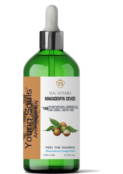 Aromatherapy Macademia Carrier Oil Makademya Cevizi Bitkisel Taşıyıcı Yağ 100 ml