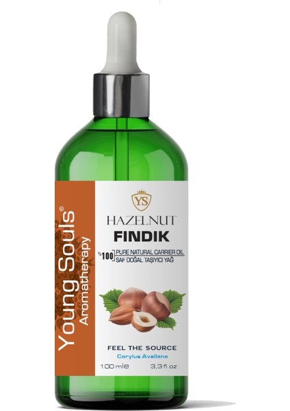 Aromatherapy Hazelnut Carrier Oil Fındık Bitkisel Taşıyıcı Yağ 100 ml