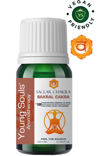 Aromatherapy Sacral Chakra Essential Oil Blend Sakral Çakra Uçucu Yağ Karışımı 10 ml